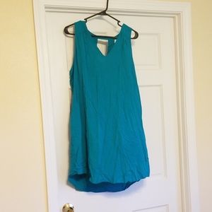 Old Navy teal high low dress
